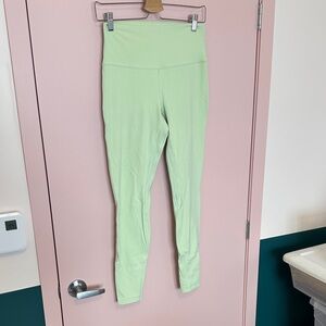 Lululemon light  Green High-Waisted Leggings size 8